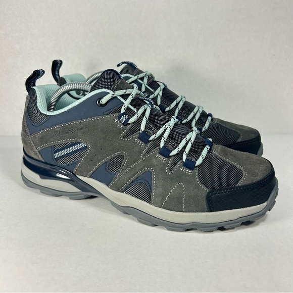 Eddie Bauer Trail Hiking Outdoor Shoes Sneakers Grey and Aqua; Women’s Size 10 - Picture 5 of 16